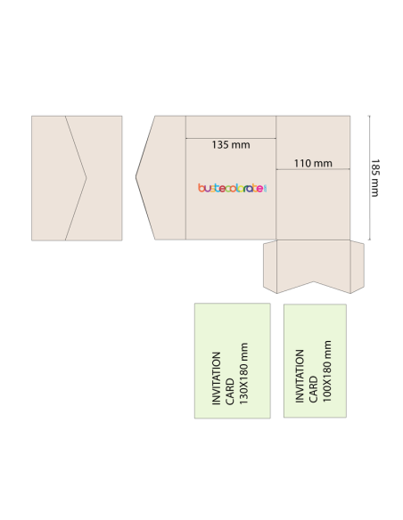 Busta Pocketfold Laterale Kraft 135x185 | BusteColorate