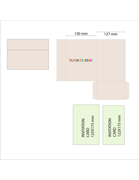 Busta Invito Nozze Acqua 130x180 | BusteColorate
