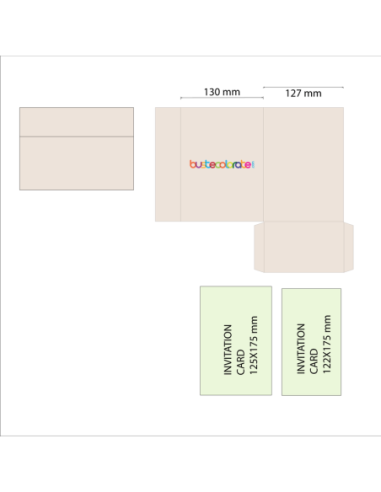 Busta Invito Nozze Gesso 130x180 | BusteColorate