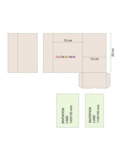 Busta pocketfold C5 con tasca laterale 150X200 mm colore colore neve 2