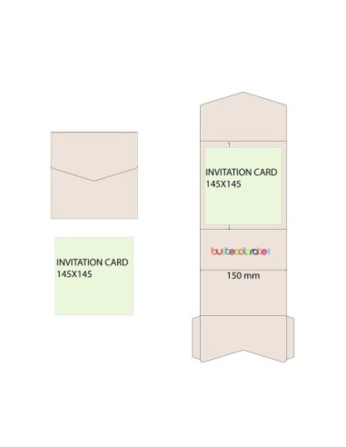 Partecipazione Pocketfold Bianco Candido 150x150 | BusteColorate