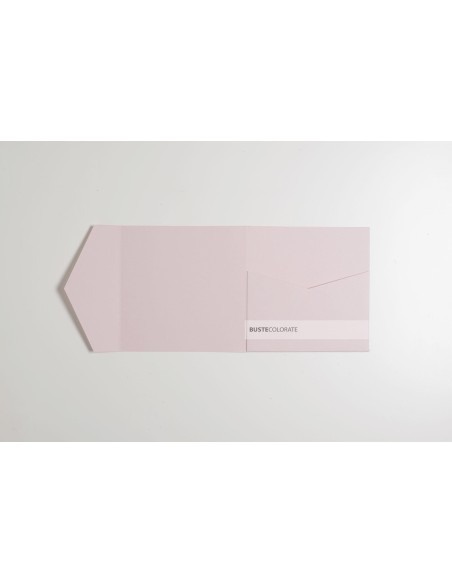Partecipazione Pocketfold con tasca laterale 140x140 mm colore Sirio Nude