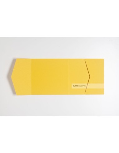 Partecipazione di Matrimonio 150x150 mm colore giallo ocra