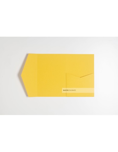 Partecipazione Classica Pocketfold 120x180 giallo ocra