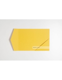 Partecipazione pocketfold con tasca diagonale 125x175 mm colore giallo ocra