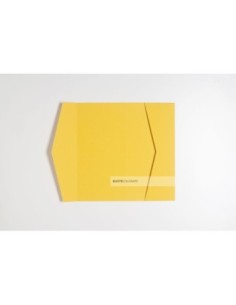 Partecipazione Pocketfold 105x215 mm colore giallo ocra