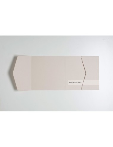 Partecipazione di Matrimonio 150x150 mm colore sabbia