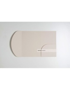 Busta ad arco con tasca laterale misura 135x185 mm colore gianno ocra