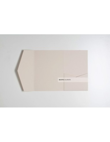Busta pocketfold con tasca laterale 135x185 mm