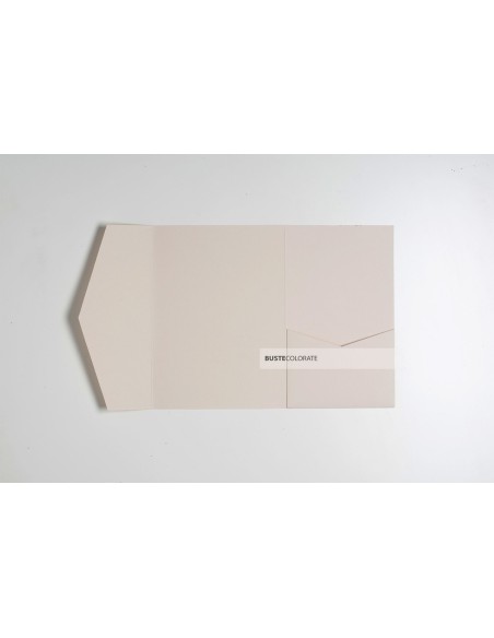 Busta pocketfold con tasca laterale 135x185 mm