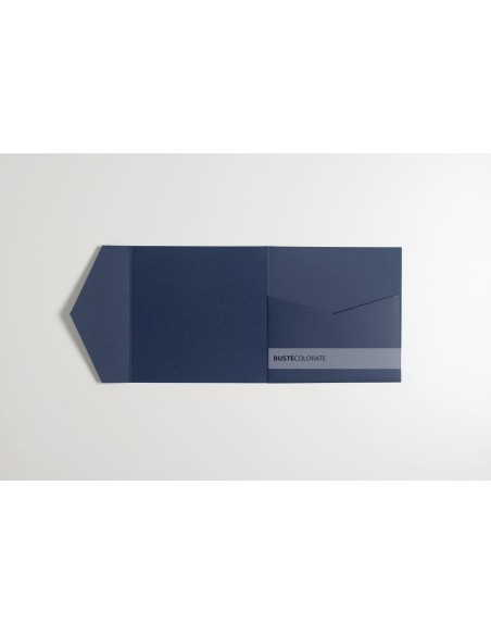 Partecipazione Country Chic 140x140 blu notte