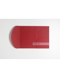 Busta ad arco con tasca laterale misura 135x185 mm colore gianno ocra