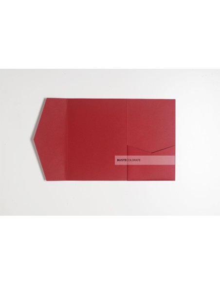 Busta pocketfold con tasca laterale 135x185 mm