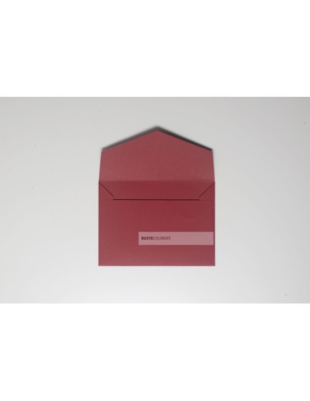 Busta elegante per inviti 135x185 mm colore rosso ciliegia