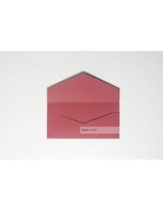 Busta elegante rettangolare 110x220 colore rosso ciliegia