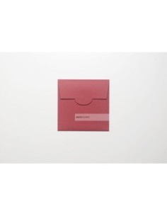 Busta quadrata per invito 150x150 colore rosso ciliegia