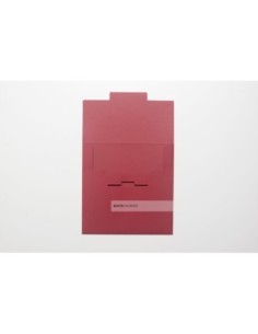 Busta quadrata design 170x170 colore rosso ciliegia
