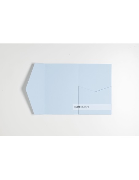 Partecipazione Classica Pocketfold 120x180 celeste