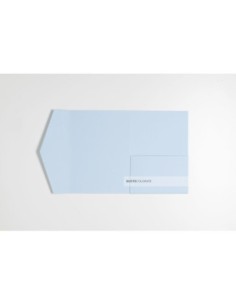 Partecipazione pocketfold con tasca laterale 125x175 mm colore celeste