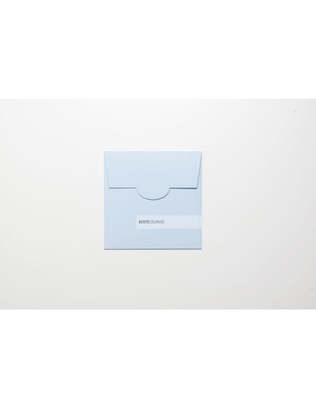 Busta quadrata per invito 150x150 colore celeste