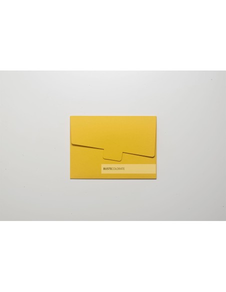 Busta rettangolare per invito A7 135x185 mm colore giallo ocra
