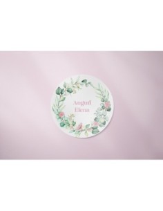 adesivo floreale elegante per confezioni regalo