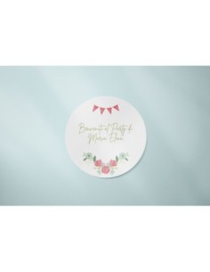 sticker floreale per feste e party