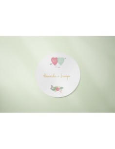 adesivo save the date matrimonio floreale