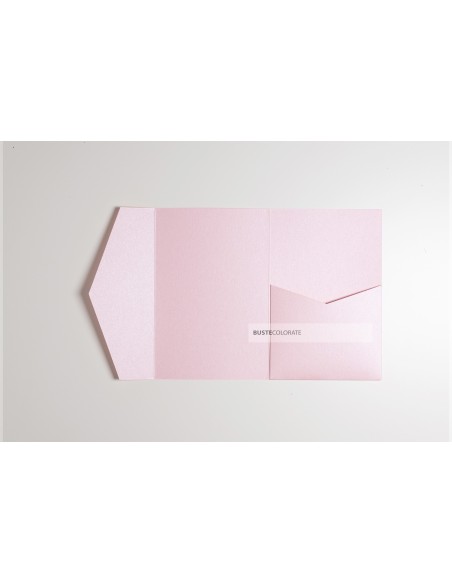 Partecipazione Classica Pocketfold 120x180 rosa