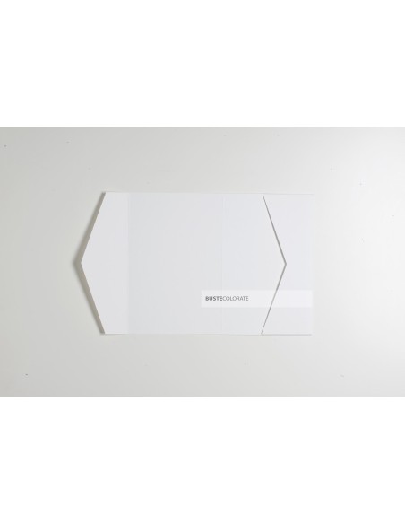 Partecipazione Pieghevole 110x170 con tasca colore bianco candido