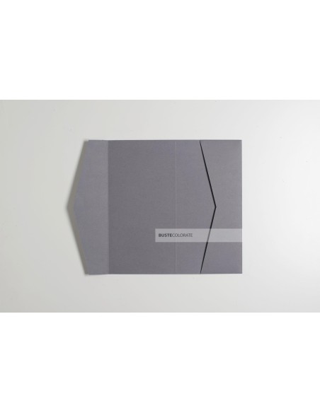 Partecipazione Pocketfold 105X210 mm colore pietra