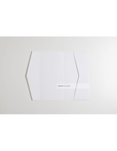 Partecipazione Pocketfold 105X210 mm colore bianco fedrigoni