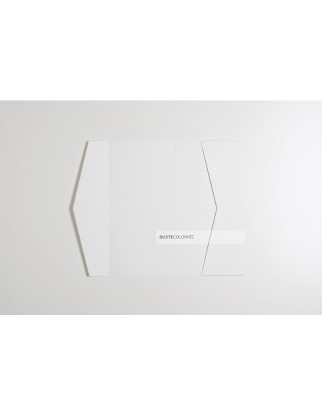 Partecipazione Pocketfold 105x215 mm kraft gesso