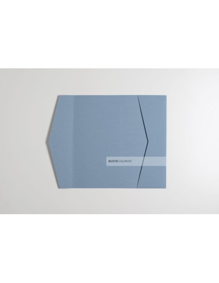 Partecipazione Pocketfold 105x215 mm kraft acqua