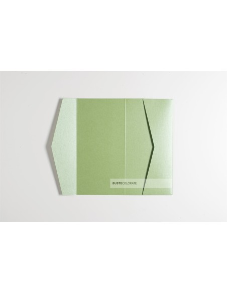 Partecipazione Pocketfold 105x210 mm colore verde apple