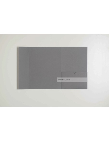 Busta pocketfold C5 con tasca laterale 150X200 mm colore pietra