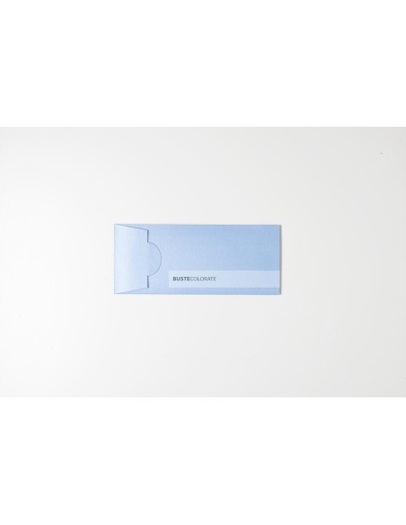 Busta invito di Compleanno Feste Party pocket 85x200 colore azzurro