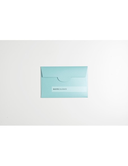 Busta invito per auguri  formato 120x180  colore tiffany