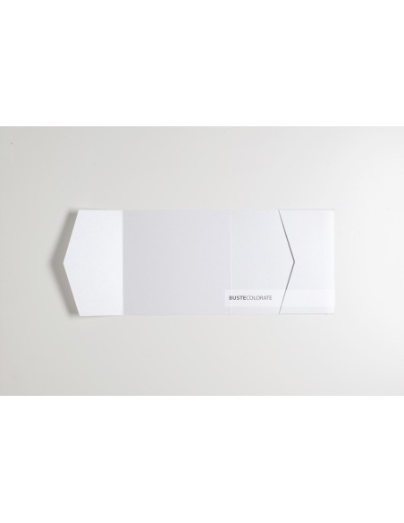 Partecipazione con Tasca 130x130 Bianco Crystal