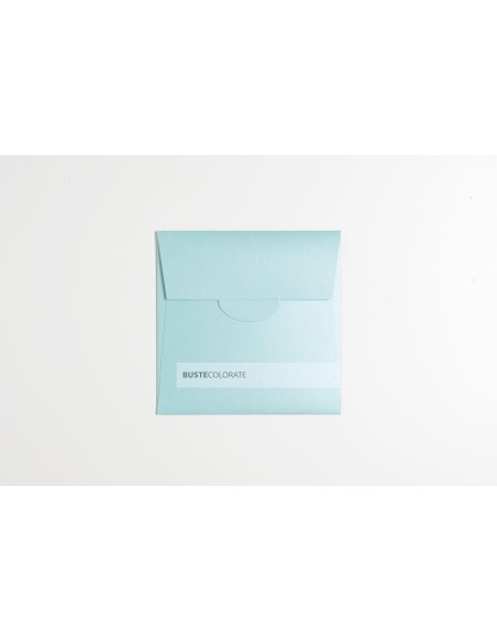 Busta quadrata per invito 150x150 di compleanno feste party colore tiffany