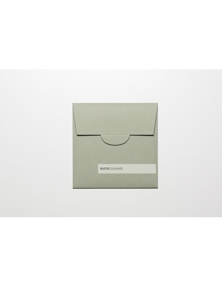 Busta quadrata per invito 150x150 colore Verde Gris