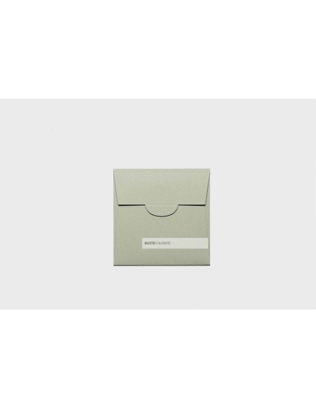 Busta kraft quadrata 130x130 colore verde gris