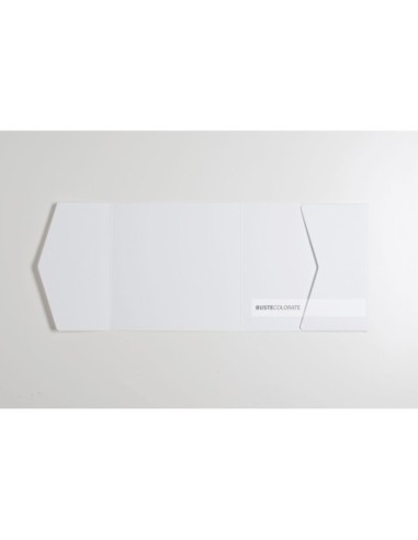 Partecipazione Pocketfold 150x150 mm colore bianco candido