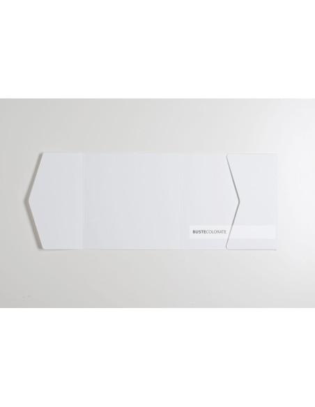 Partecipazione Pocketfold 150x150 mm colore bianco candido