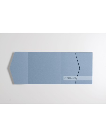 Partecipazione di matrimonio 150x150 mm kraft acqua