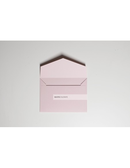Busta elegante per invito 135x185 mm colore rosa nude
