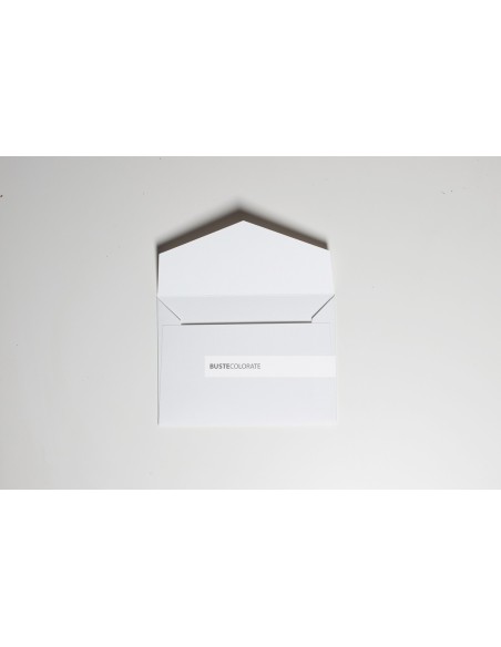 Busta elegante per invito 135x185 mm colore bianco candido