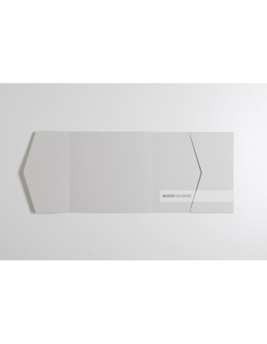 Partecipazione di matrimonio 150x150 mm colore grigio chiaro