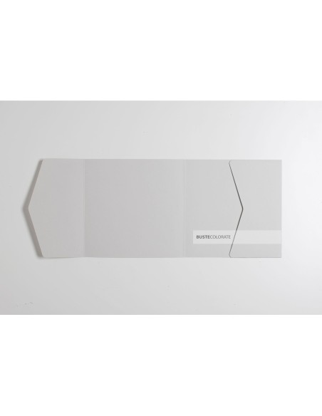 Partecipazione di matrimonio 150x150 mm colore grigio chiaro